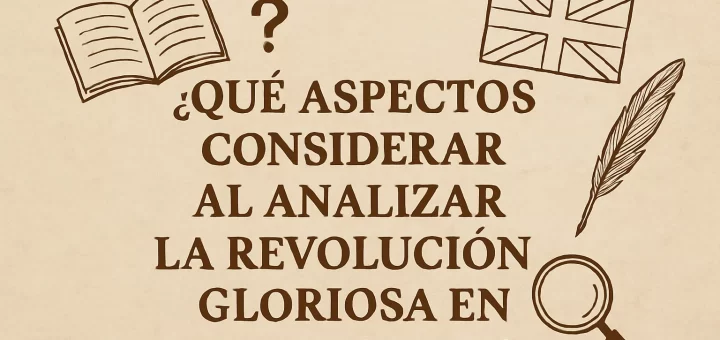 qué aspectos considerar al analizar La Revolución Gloriosa en Inglaterra