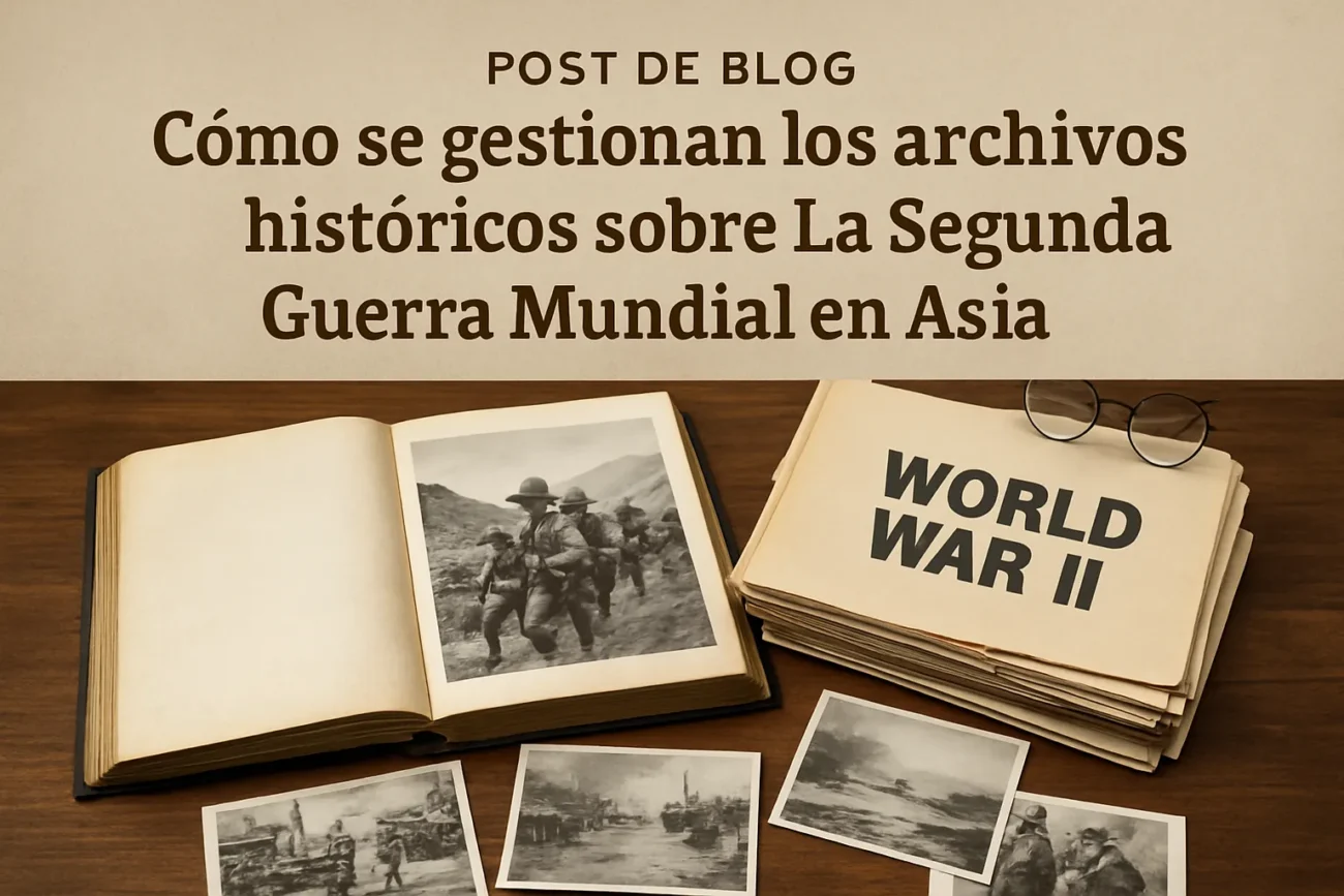 cómo se gestionan los archivos históricos sobre La Segunda Guerra Mundial en Asia
