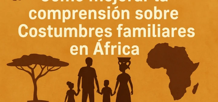 cómo mejorar la comprensión sobre Costumbres familiares en África
