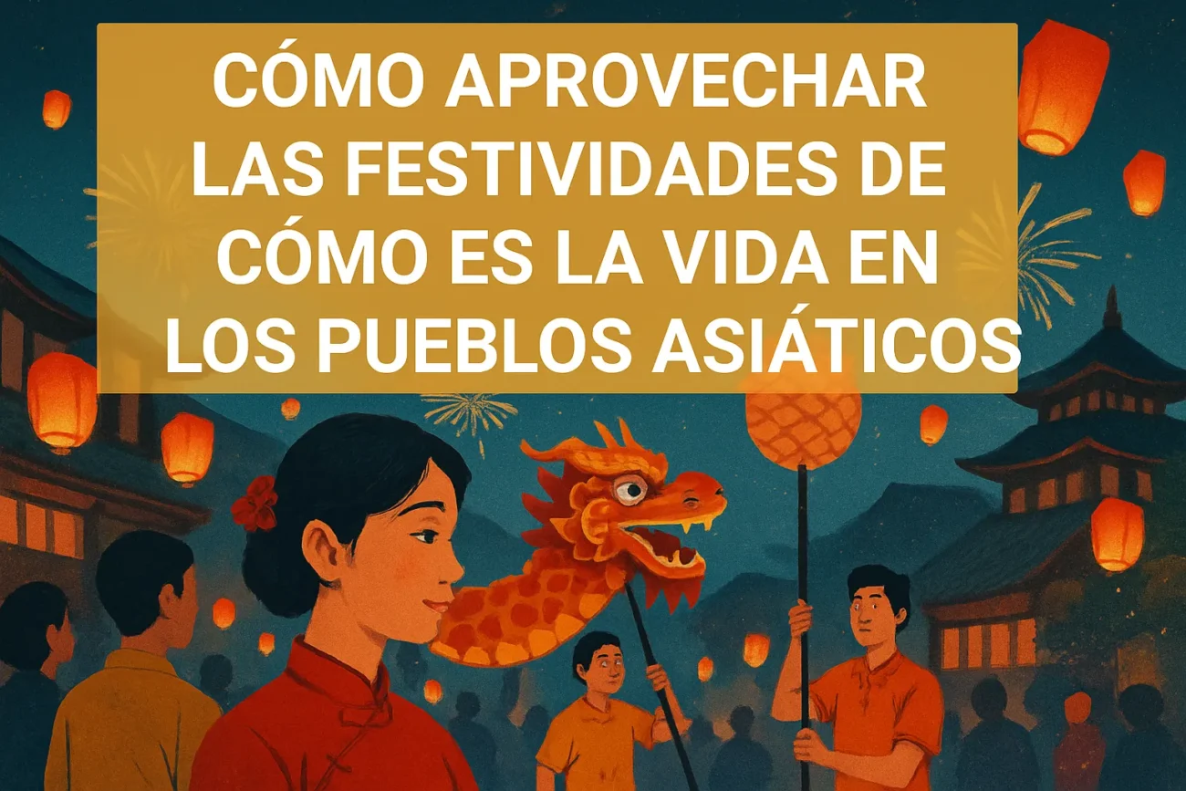 cómo aprovechar las festividades de Cómo es la vida en los pueblos asiáticos