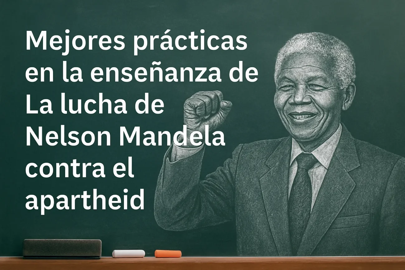 mejores prácticas en la enseñanza de La lucha de Nelson Mandela contra el apartheid