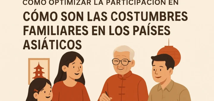 cómo optimizar la participación en Cómo son las costumbres familiares en los países asiáticos