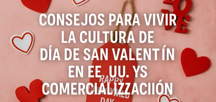 consejos para vivir la cultura de Día de San Valentín en EE.UU. y su comercialización
