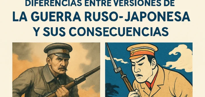 diferencias entre versiones de La guerra ruso-japonesa y sus consecuencias