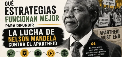 qué estrategias funcionan mejor para difundir La lucha de Nelson Mandela contra el apartheid