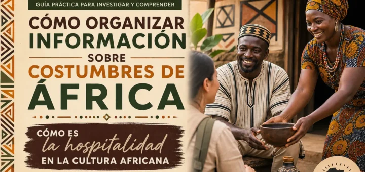 cómo organizar información sobre costumbres de África Cómo es la hospitalidad en la cultura africana