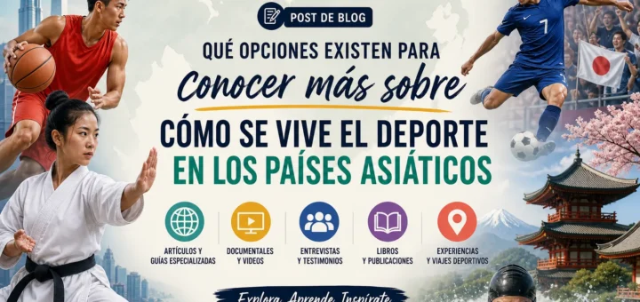 qué opciones existen para conocer más sobre Cómo se vive el deporte en los países asiáticos