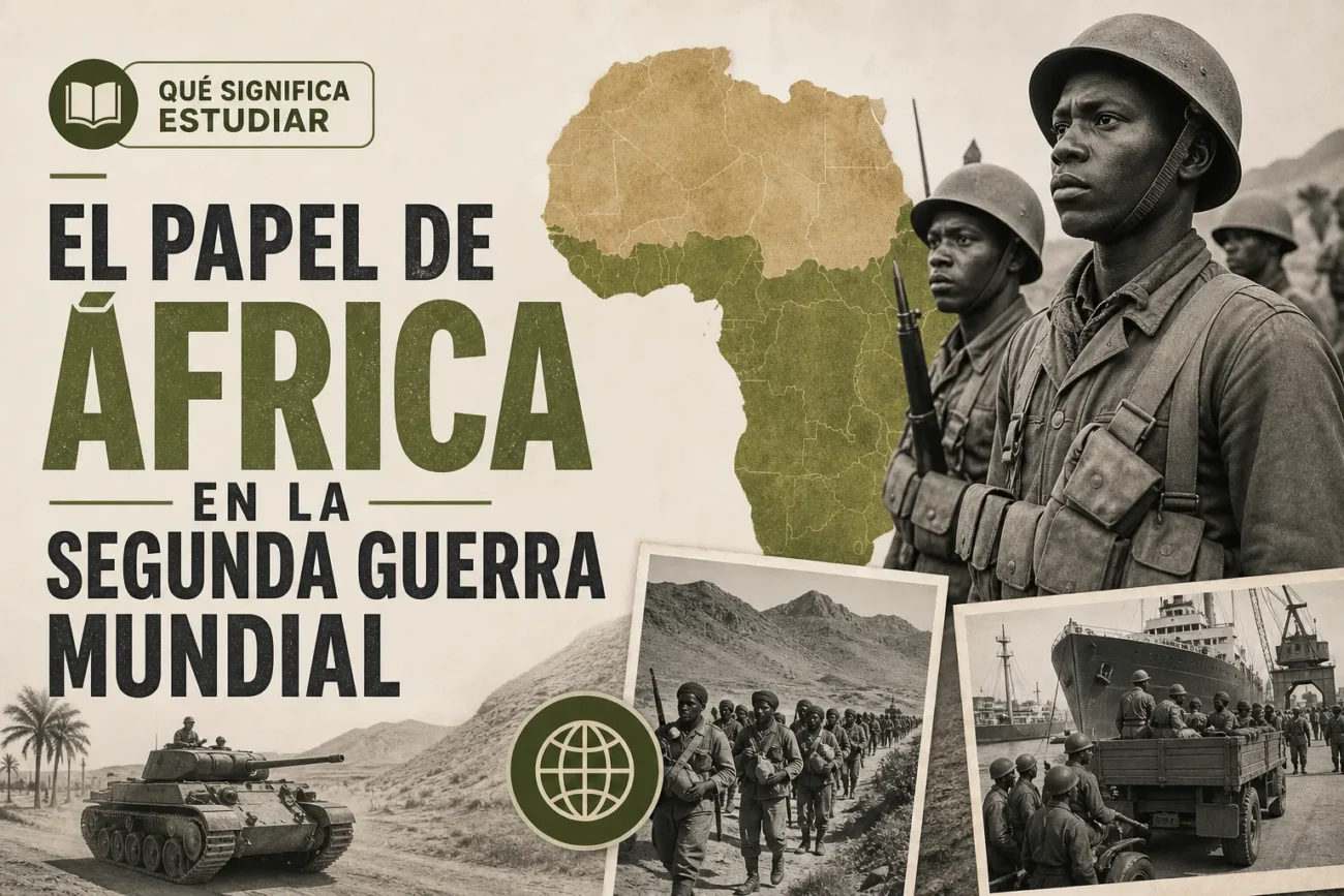 qué significa estudiar El papel de África en la Segunda Guerra Mundial
