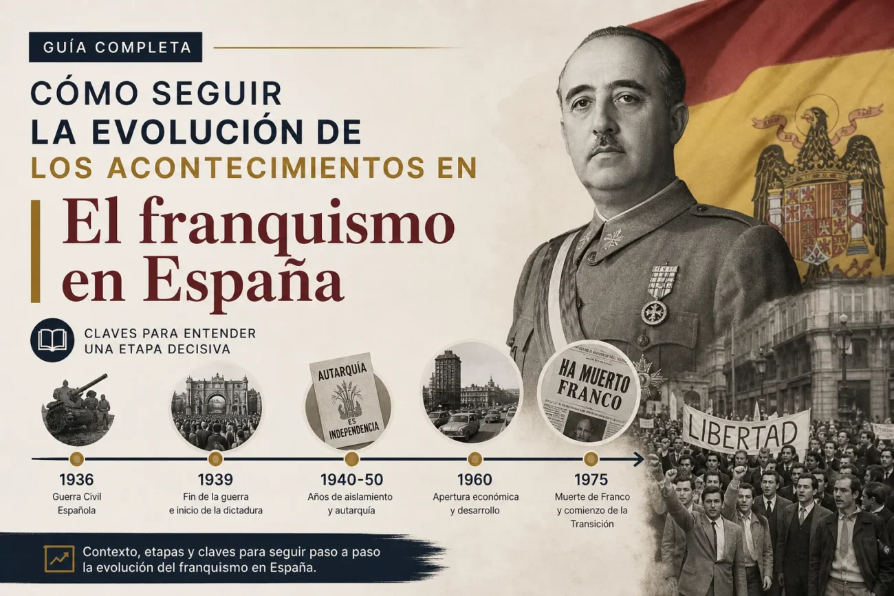 cómo seguir la evolución de los acontecimientos en El franquismo en España